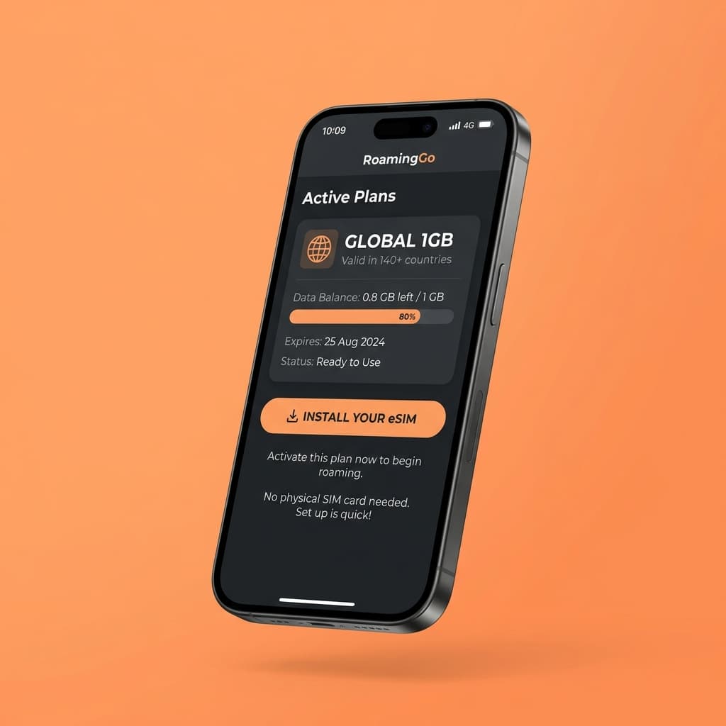 Filter Pay eSIM App Interface