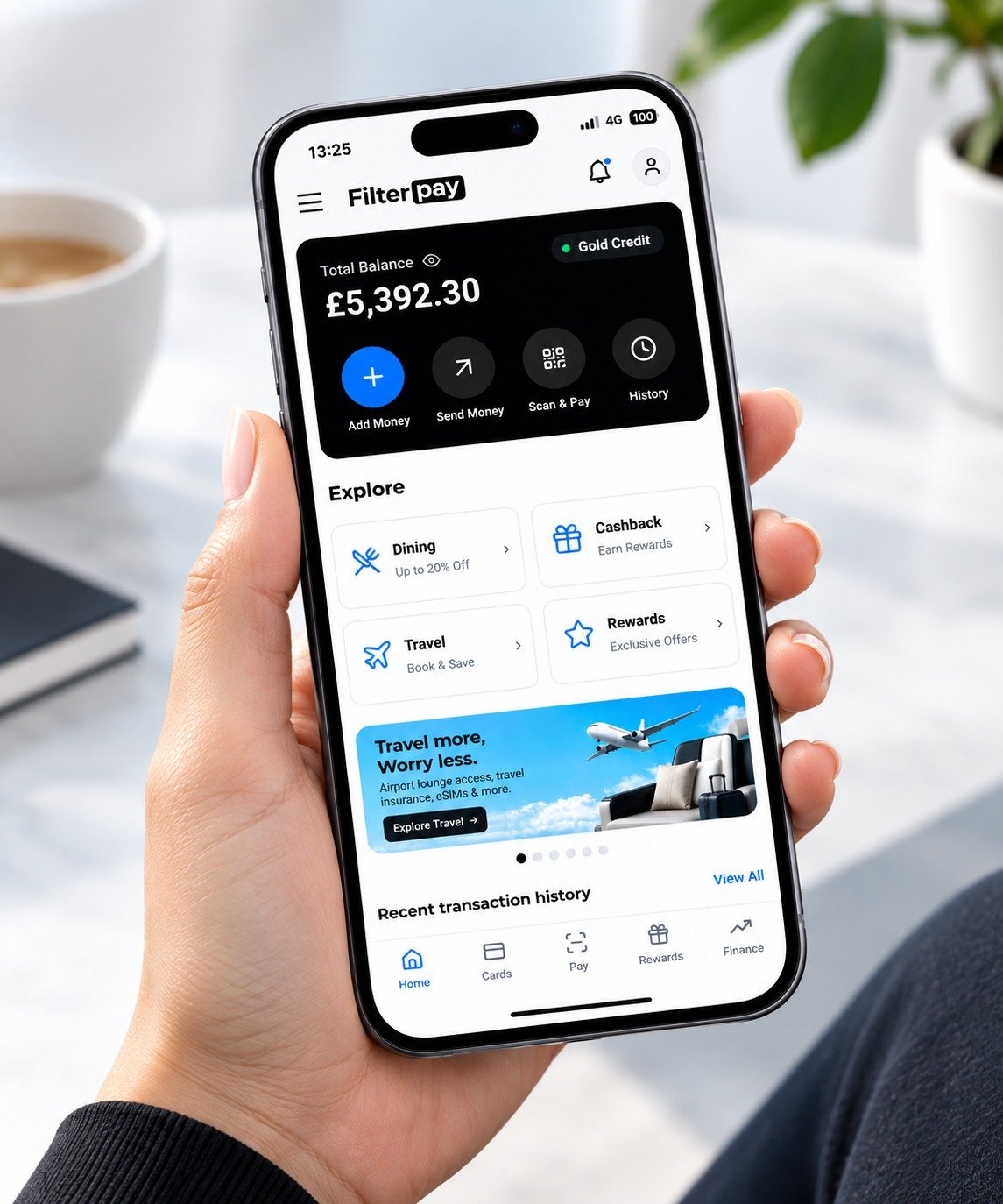 Filter Pay App on Phone